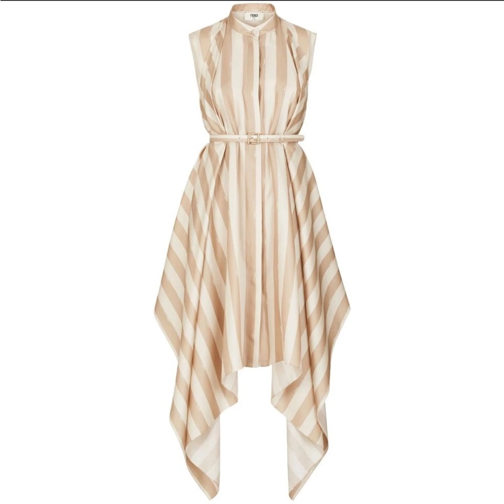 Fendi Striped Logo Dress - Picture 1 of 3